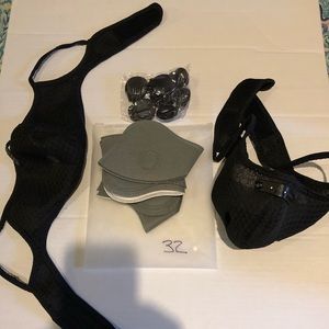 2 piece face-masks with filters and ventilation clips